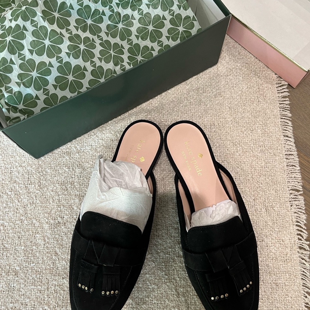 Kate Spade Black Berkeley Mule